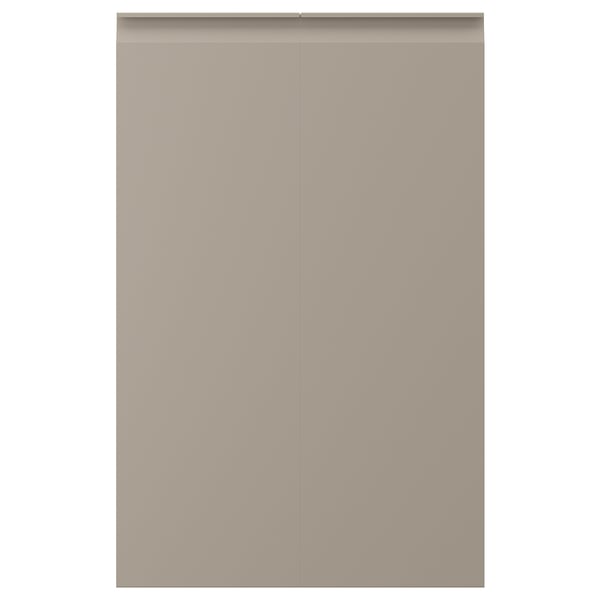UPPLÖV Porte élément bas d'angle, 2pcs, gauche/mat beige foncé, 25x80 cm