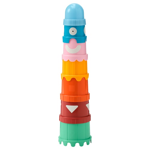 UPPSTÅ Jeu de gobelets, multicolore