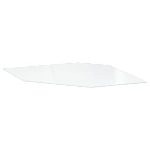 UTRUSTA Tablette élément mural d'angle, verre, 68 cm