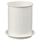 VÄLVÅRDAD Égouttoir à couverts, blanc/acier zingué, 13 cm
