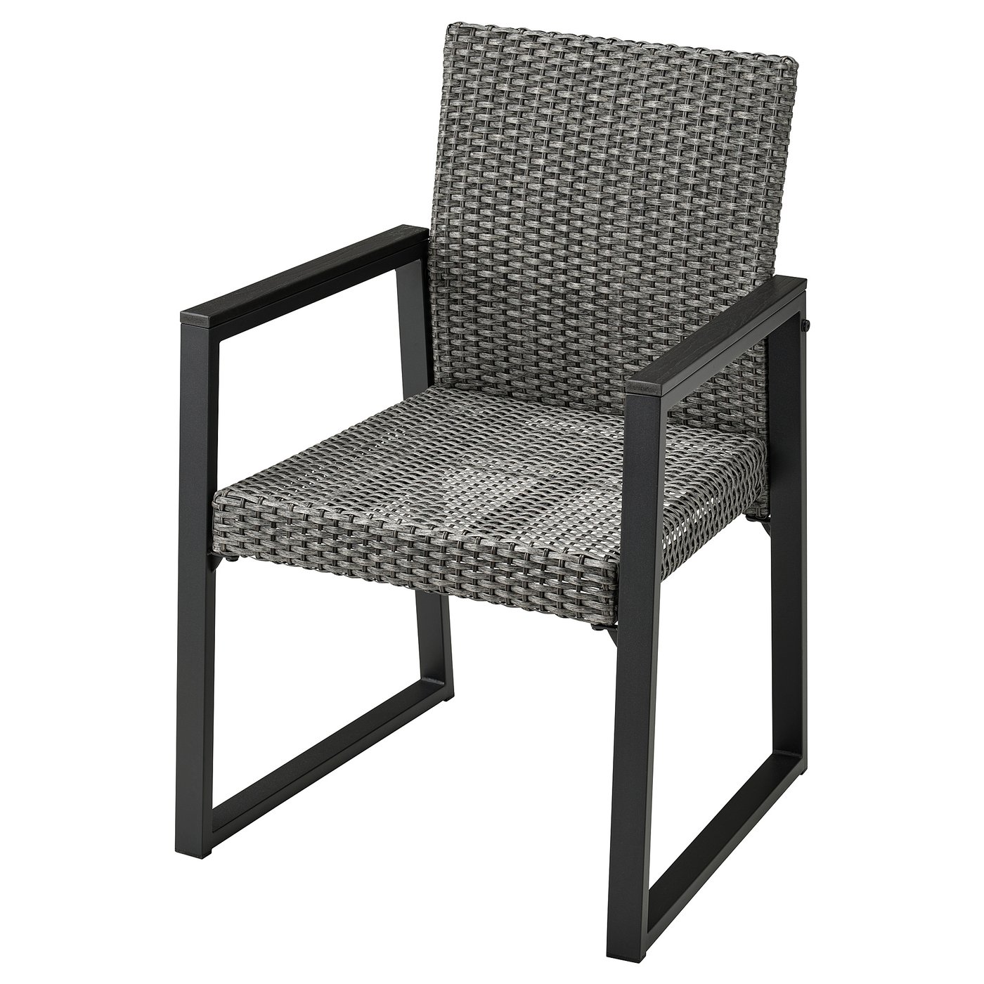 VÄRMANSÖ Chaise, extérieur, gris foncé