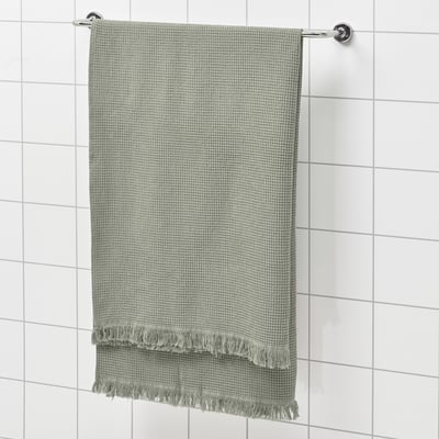VALLASÅN Drap de bain, vert clair, 100x150 cm
