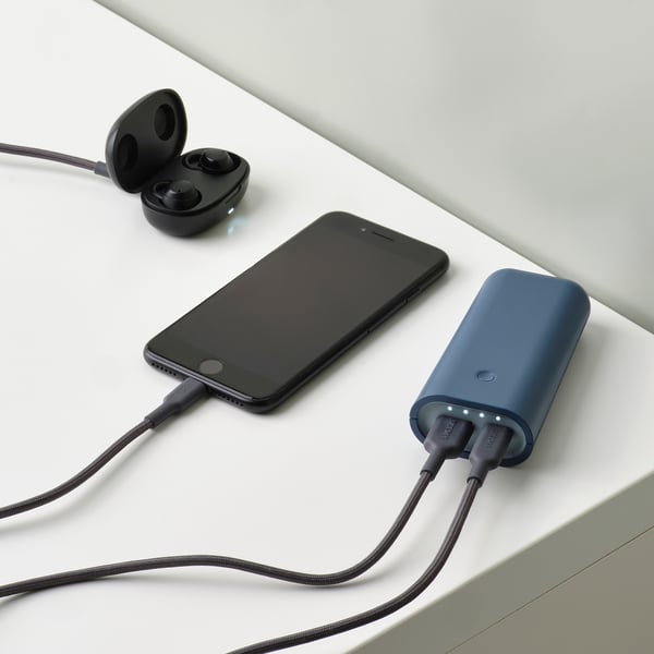 VARMFRONT Chargeur mobile universel, bleu, 5200 mAh