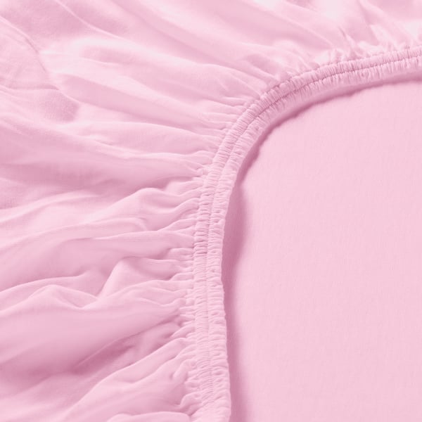 VÅRVIAL Drap housse, rose, 160x200 cm