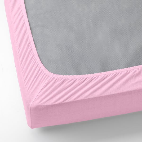 VÅRVIAL Drap housse, rose, 160x200 cm