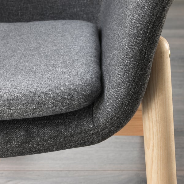 VEDBO Fauteuil haut, Gunnared gris foncé