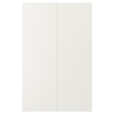 VEDDINGE Porte élément bas d'angle, 2pcs, blanc, 25x80 cm