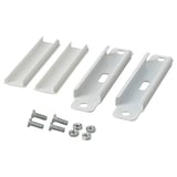 VIDGA Fixations plafond 2 rails rideaux, blanc