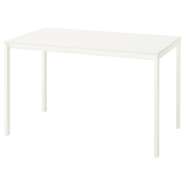VIHALS Table, blanc/blanc, 125x74 cm