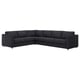 VIMLE Canapé d'angle, 5 places, Hillared anthracite