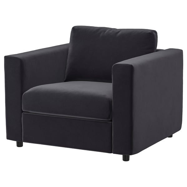 VIMLE Fauteuil, Djuparp gris foncé