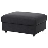 VIMLE Housse pr repose-pieds av rgt, Hillared anthracite