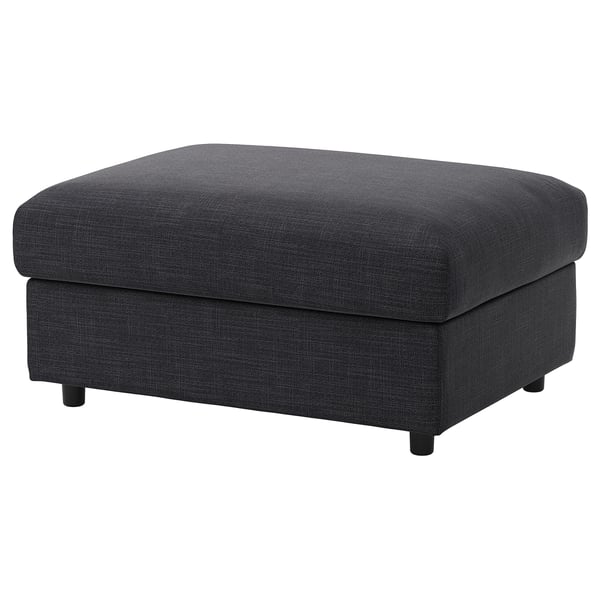 VIMLE Repose-pieds av rangement, Hillared anthracite