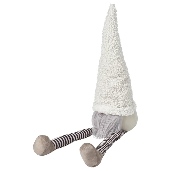 VINTERFINT Décoration, Père Noël assis/rayé blanc, 42 cm
