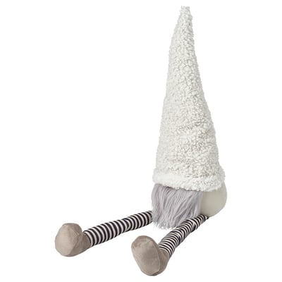 VINTERFINT Décoration, Père Noël assis/rayé blanc, 42 cm
