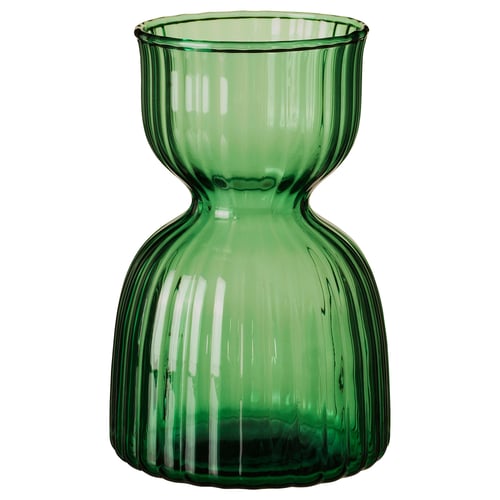 VINTERFINT Vase, vert foncé, 13 cm
