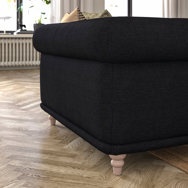 VISKAFORS Fauteuil 1,5 places, Lejde anthracite/bouleau