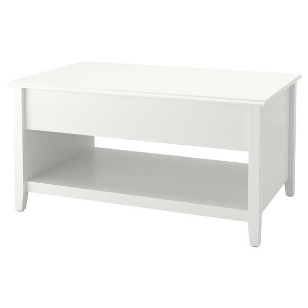 VITTERYD Table basse réglable, blanc, 97 cm