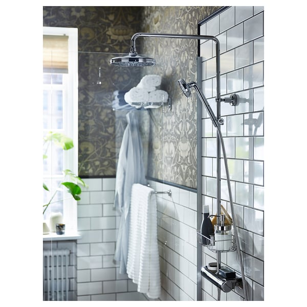 VOXNAN Ensemble douche mitigeur thermo, chromé