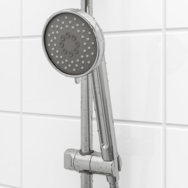 VOXNAN Ensemble douche mitigeur thermo, chromé
