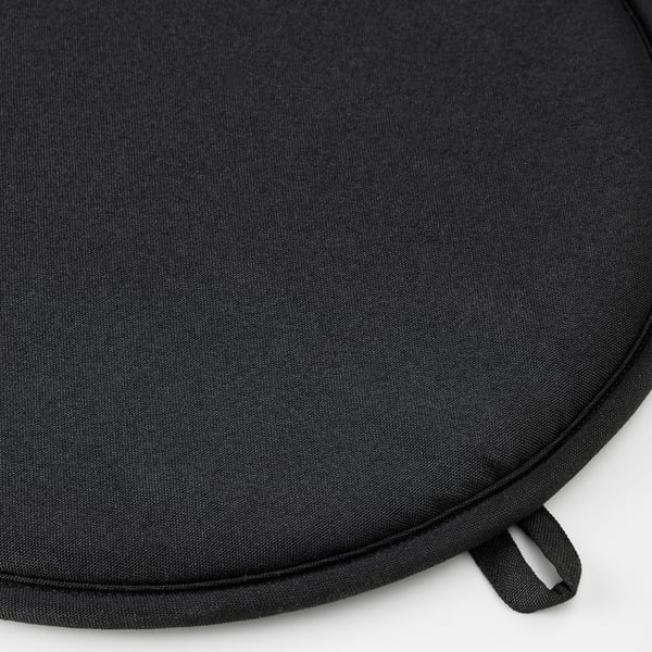 ÄNGSFRÄKEN Cuscino per sedia, nero/da interno/esterno, 36 cm