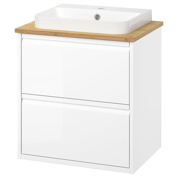 ÄNGSJÖN / BACKSJÖN Mobile lavabo con cassetti/lavabo