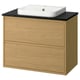 ÄNGSJÖN / BACKSJÖN Mobile lavabo con cassetti/lavabo