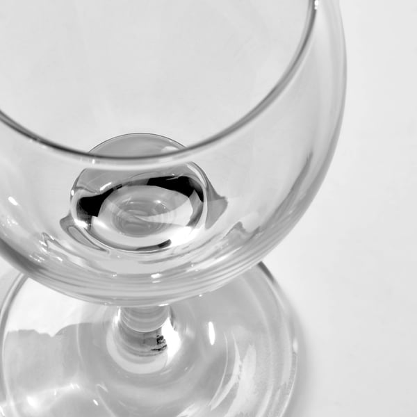 ÄNKEBLOMSTER Bicchiere da vino, vetro trasparente, 25 cl