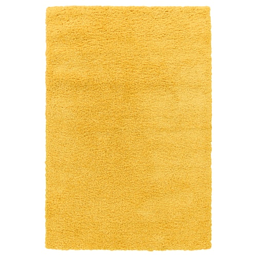 ÄRENDE Tappeto, pelo lungo, giallo, 120x180 cm