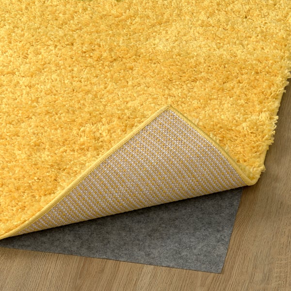 ÄRENDE Tappeto, pelo lungo, giallo, 120x180 cm
