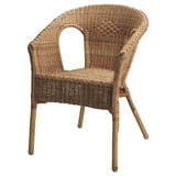 AGEN Poltrona, rattan/bambù