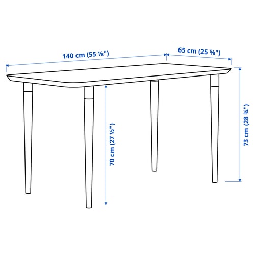 ANFALLARE / HILVER Scrivania, bambù, 140x65 cm