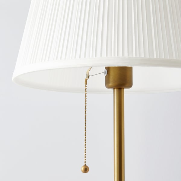 ÅRSTID Lampada da terra, ottone/bianco