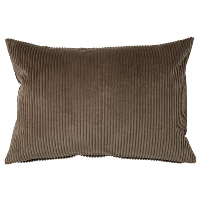 ÅSVEIG Fodera per cuscino, grigio-marrone, 40x58 cm