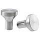 BAGGANÄS Pomello, inox, 21 mm