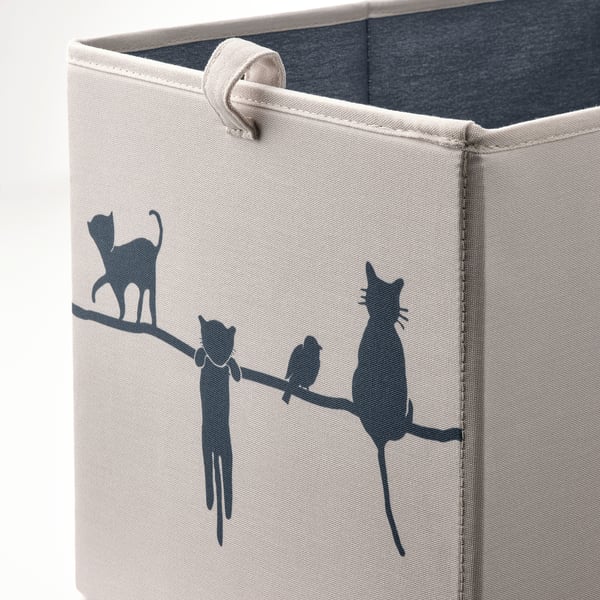 BARNDRÖM Scatola, beige, 26x37x26 cm