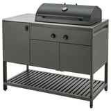 BÅTSKÄR Barbecue a carbonella, da esterno/grigio scuro, 120x60 cm