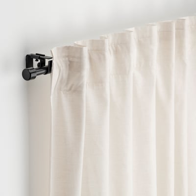 BEKRÄFTA Set bastone per tenda, nero, 120-210 cm 19 mm
