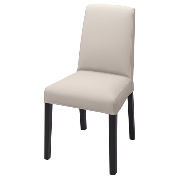 BERGMUND Sedia, nero/Hallarp beige