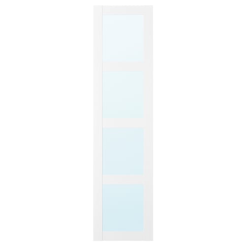 BERGSBO Anta a specchio, bianco, 50x195 cm