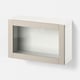 BESTÅ Combinazione di mobili da parete, bianco/Sindvik grigio chiaro/beige, 60x22x38 cm