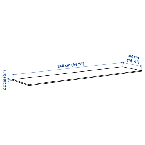 BESTÅ Combinazione di mobili, marrone-nero/Lappviken marrone-nero, 240x42x76 cm