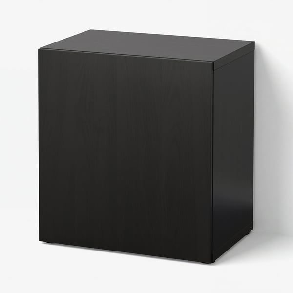 BESTÅ Mobile con anta, marrone-nero/Lappviken marrone-nero, 60x42x64 cm