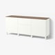 BESTÅ Mobili con cassetti, bianco/Förvaltare bianco, 180x42x75 cm