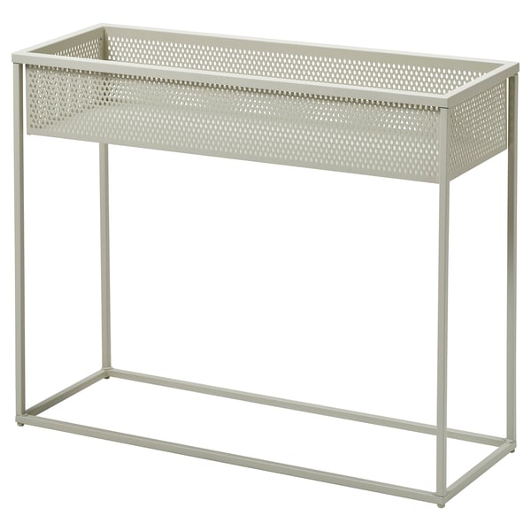 BLÅKRÅKA Piedistallo per piante, da interno/esterno/grigio chiaro-beige, 59 cm