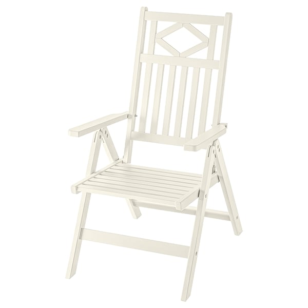 BONDHOLMEN Sedia relax da giardino, bianco/beige
