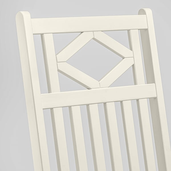 BONDHOLMEN Sedia relax da giardino, bianco/beige