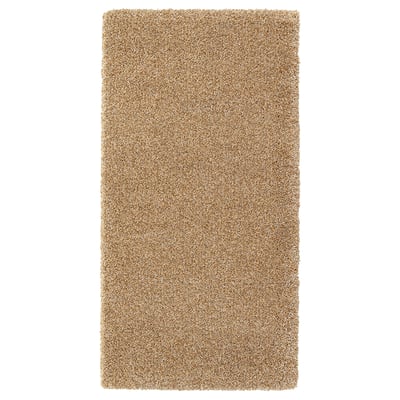 BREVBÄRARE Tappeto, pelo lungo, beige intenso, 80x150 cm