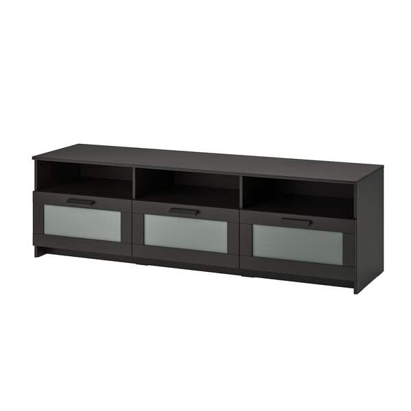 BRIMNES Mobile TV, nero, 180x41x53 cm