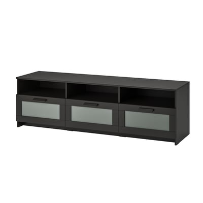 BRIMNES Mobile TV, nero, 180x41x53 cm